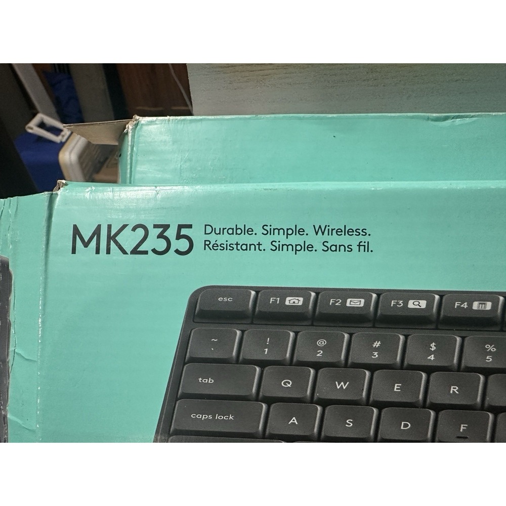2 Logitech MK235 Wireless USB Connection Keyboard and Mouse Combos for PC Laptop